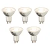 LUEDD Set mit 5 dimmbaren GU10 LED-Glühbirnen 8W 660lm 3000K