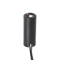 QAZQA Set mit 5 modernen Bodeneinbaustrahlern schwarz inkl. LED IP67 - Linsey