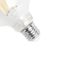 LUUMR Set mit 5 Smart Dimmbare LED-Glühbirnen E27 G95 Klar 7W 806lm 2700-6500K