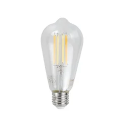 LUUMR Set mit 5 Smart Dimmbare LED Glühbirnen E27 ST64 Klar 7W 806lm 2700-6500K