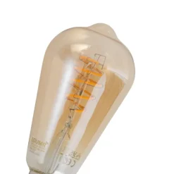 LUUMR Set mit 5 Smart E27 Dimmbar LED Glühbirne ST64 Bernstein 4.9W 320lm 2500K