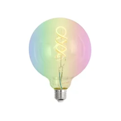 LUUMR Set mit 5 Smart E27 Dimmbare LED-Glühbirnen G125 RGBW 4W 250lm 2700K