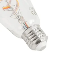 LUUMR Set mit 5 Smart E27 Dimmbare LED-Glühbirnen ST64 Klar RGBW 4W 250lm 2700K