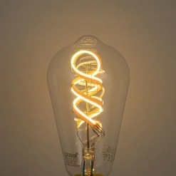 LUUMR Set mit 5 Smart E27 Dimmbare LED-Glühbirnen ST64 Klar RGBW 4W 250lm 2700K