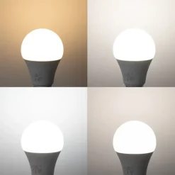 LUUMR Set mit 5 Smart E27 LED Glühbirnen A60 Matt RGBW 9W 806lm 2700-6500K