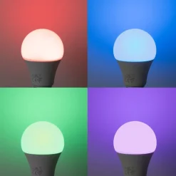 LUUMR Set mit 5 Smart E27 LED Glühbirnen A60 Matt RGBW 9W 806lm 2700-6500K