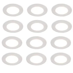 QAZQA Set mit 12 weißen Einbauleuchten inkl. Dim-to-Warm LED 7W IP65 - Blanca