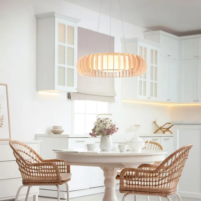 Trio Leuchten Skandinavische Hängelampe Beige inkl. LED - Monte