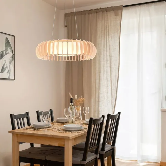 Trio Leuchten Skandinavische Hängelampe Beige inkl. LED - Monte