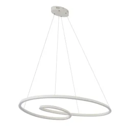 QAZQA Skandinavische Hängelampe Beige 110cm inkl. LED 3-Stufen Dimmbar - Circuit