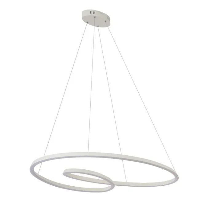 QAZQA Skandinavische Hängelampe Beige 110cm inkl. LED 3-Stufen Dimmbar - Circuit