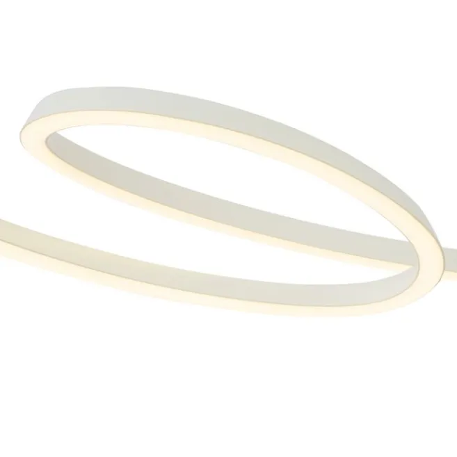 QAZQA Skandinavische Hängelampe Beige 110cm inkl. LED 3-Stufen Dimmbar - Circuit