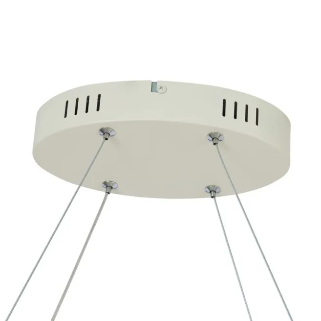 QAZQA Skandinavische Hängelampe Beige 110cm inkl. LED 3-Stufen Dimmbar - Circuit