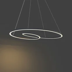 QAZQA Skandinavische Hängelampe schwarz 110cm inkl. LED 3-Stufen-Dimmbar - Circuit