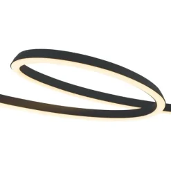 QAZQA Skandinavische Hängelampe schwarz 110cm inkl. LED 3-Stufen-Dimmbar - Circuit