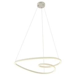 QAZQA Skandinavische Hängelampe Beige 72cm inkl. LED 3-Stufen-Dimmbar - Circuit