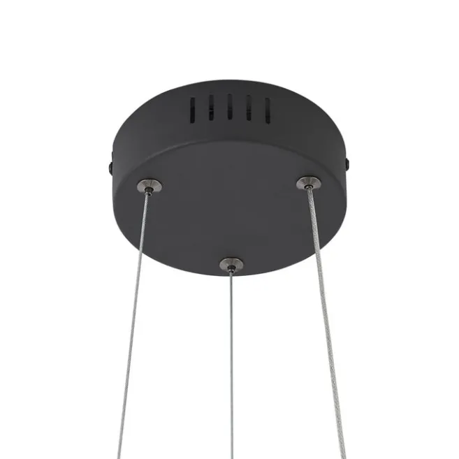 QAZQA Skandinavische Hängelampe schwarz 72cm inkl. LED 3-Stufen-Dimmbar - Circuit