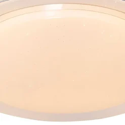 QAZQA Smart Deckenleuchte weiß 48 cm inkl. LED und Dimmer RGB - Jochem