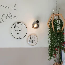 QAZQA Smart Deckenstrahler schwarz mit Rauchglas inkl. Wifi P45 - Vidro