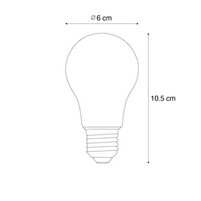 LUUMR Smart Dimmbare LED-Glühbirne E27 A60 Rauchglas 4,9 W 150 lm 1800 K
