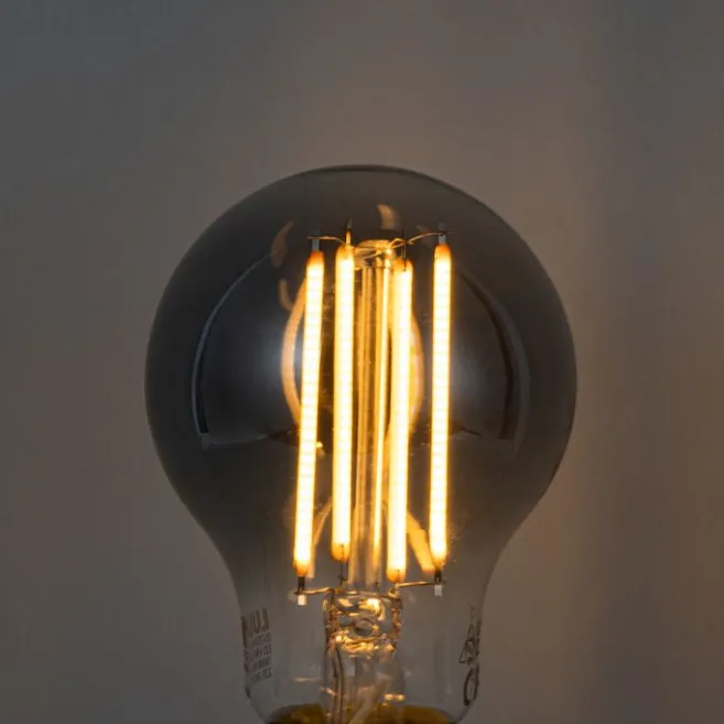 LUUMR Smart Dimmbare LED-Glühbirne E27 A60 Rauchglas 4,9 W 150 lm 1800 K