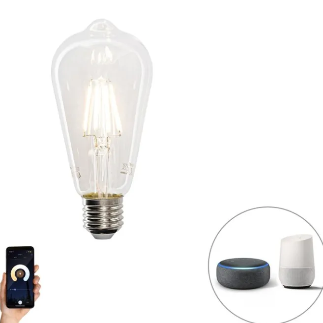 LUEDD Smart E27 dimmbar in Kelvin LED-Lampe ST64 4,5W 470 lm 1800-4000K