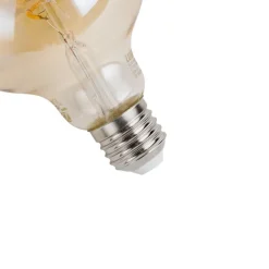 LUUMR Smart E27 Dimmbar LED Glühbirne G95 Bernstein 4,9W 320lm 2500K