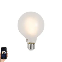LUUMR Smart E27 Dimmbare LED-Glühbirnen G95 Matt 7W 806lm 2700-6500K