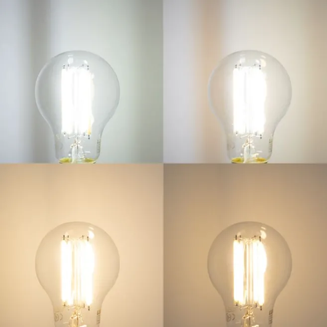 LUUMR Smart E27 Dimmbare LED-Glühbirne A60 Klar 7W 806lm 2700-6500K