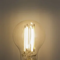 LUUMR Smart E27 Dimmbare LED-Glühbirnen A60 Klar 7W 806lm 2700-6500K