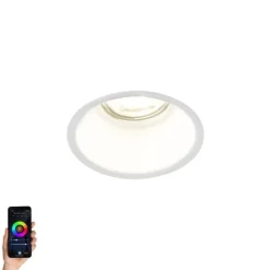 QAZQA Smart Einbau Spot weiß inkl. WiFi GU10 - Abt