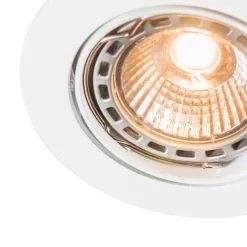QAZQA Smart Einbau Spot weiß kippbar inkl. Wifi GU10 - Edu