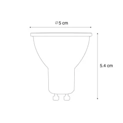 LUUMR Smart GU10 50mm dimmbare LED-Glühbirne Opal 7W 630lm 4000K