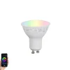 LUUMR Smart GU10 50mm dimmbare LED-Glühbirne Opal RGBW 4,7W 400lm 2700-6500K