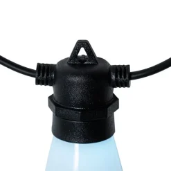 QAZQA Smart LED Lichterkette 15 Meter 15 Leuchten Opal RGBW IP44 - Chill