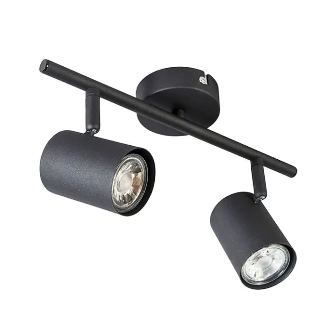 QAZQA Smart Spot schwarz kippbar inkl. 2 WiFi GU10 - Jeana 2