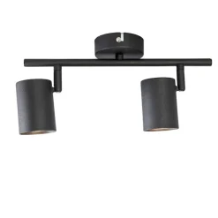 QAZQA Smart Spot schwarz kippbar inkl. 2 WiFi GU10 - Jeana 2