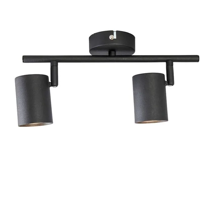 QAZQA Smart Spot schwarz kippbar inkl. 2 WiFi GU10 - Jeana 2