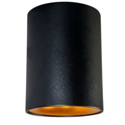 QAZQA Smart Spot schwarz mit Gold inkl. GU10 WiFi Lichtquelle - Ronda