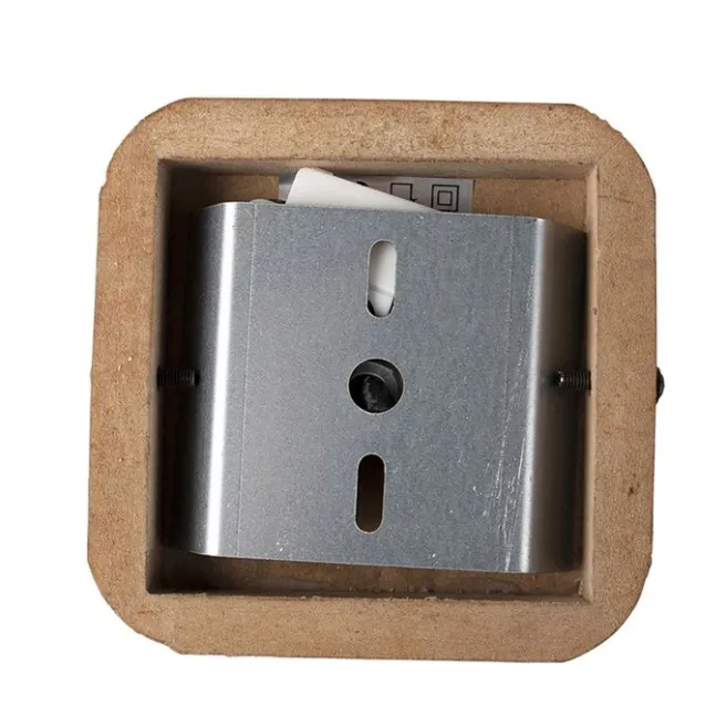 QAZQA Smart Spot Stahl mit Holz inkl. WiFi GU10 verstellbar - Emado