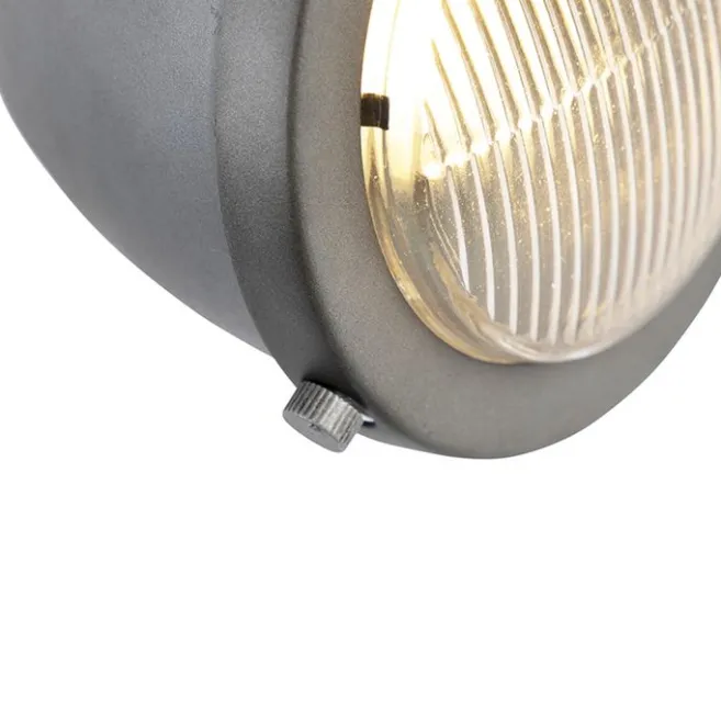 QAZQA Smart Spot Stahl mit Holz inkl. WiFi GU10 verstellbar - Emado