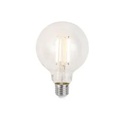 QAZQA Smarte Bogen Stehlampe Schwarz mit Rauchglas inkl. WiFi G95 - Arc