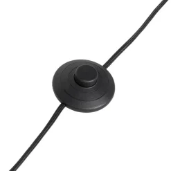 QAZQA Smarte Bogen Stehlampe Schwarz mit Rauchglas inkl. WiFi G95 - Arc