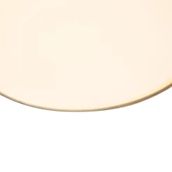 QAZQA Smarte Deckenleuchte Beige 35cm inkl. LED und Fernbedienung - Flat Drum