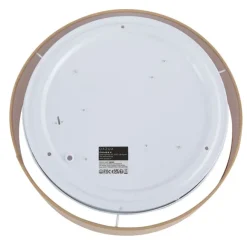 QAZQA Smarte Deckenleuchte Beige 35cm inkl. LED und Fernbedienung - Flat Drum