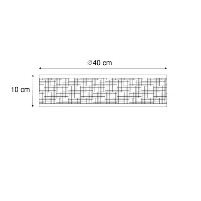QAZQA Smarte Deckenleuchte Rattan 40 cm 3-flammig inkl. 3 Wifi P45 - Tromma