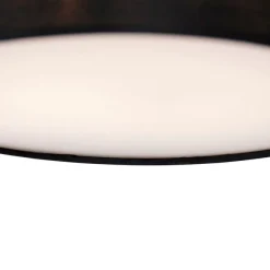 Calex Smarte Deckenleuchte schwarz 30cm inkl. LED RGB mit Fernbedienung - Taiko