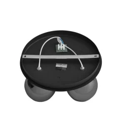 QAZQA Smarte Deckenleuchte Schwarz mit Rauchglas 3-flammig inkl. WiFi A60 - Vidro