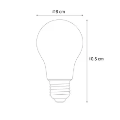 LUEDD Smarte E27 Dimmbare Kelvin LED Lampe A60 Klar 7W 806 lm 1800-3000K