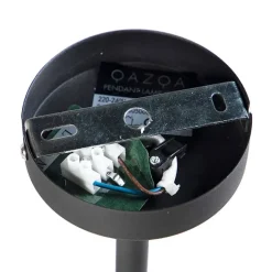 QAZQA Smarte Hängelampe schwarz verstellbar inkl. 6 Wifi B35 - Lofty